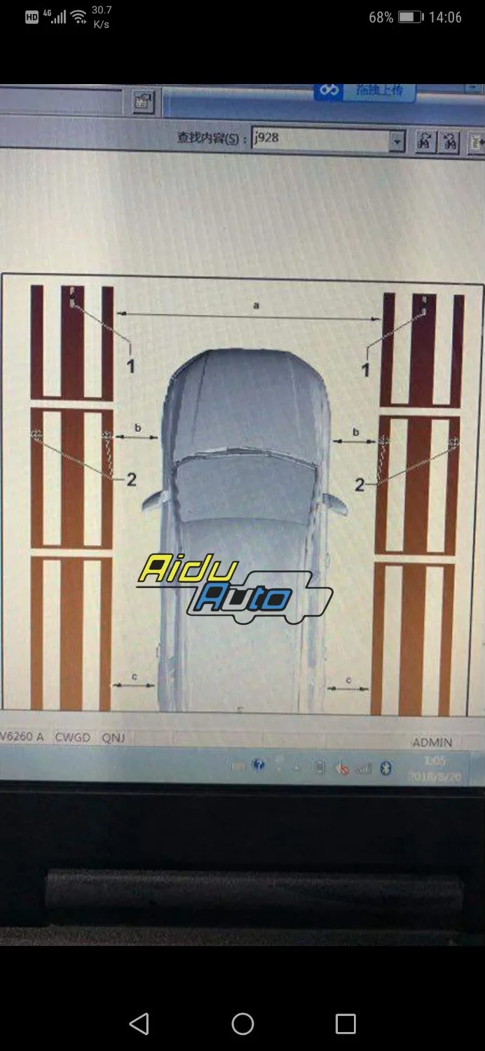 AIDUAUTO для Audi VW Skoda Seat Original 360 Environment Rear Viewer камера калибровочный инструмент