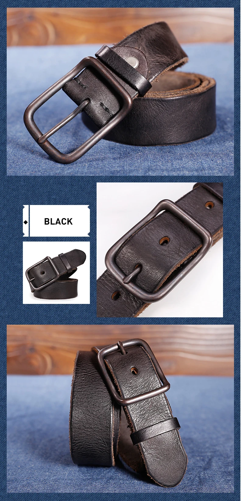 7 leather belt men brown