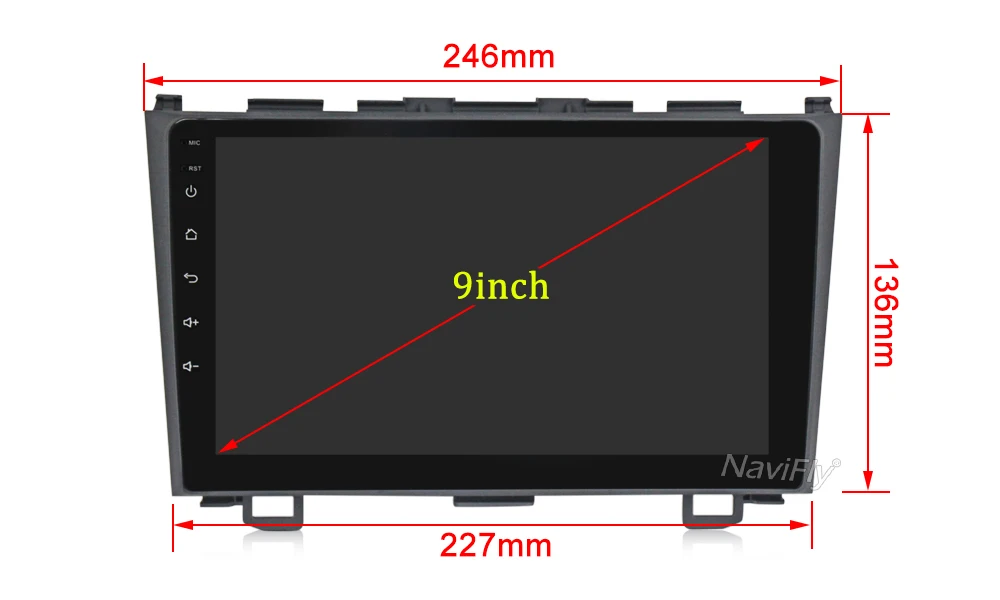 Flash Deal NaviFly Android 8.1 car multimedia player for Honda CRV CR-V 2007-2011 autoradio gps Video audio stereo player WIFI BT RDS 1080P 5