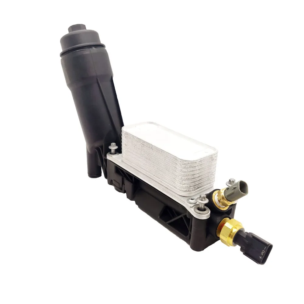 Kit of Engine Oil Cooler+Oil Filter W/Housing+Oil Pressure