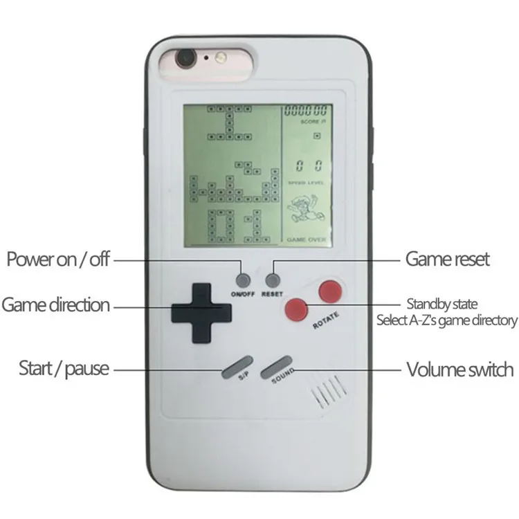 Ретро чехол для телефона Tetris Gameboy для Apple iPhone 7 8 Plus, мягкий ТПУ чехол для телефона для iPhone X 6 6s 8 Plus, чехол