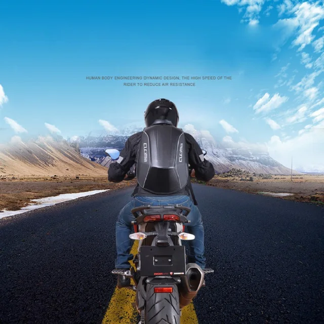 Motorcycle Knight Bag Motocross Riding Racing Storage Bag Carbon Fiber Motorbike Helmet Backpack