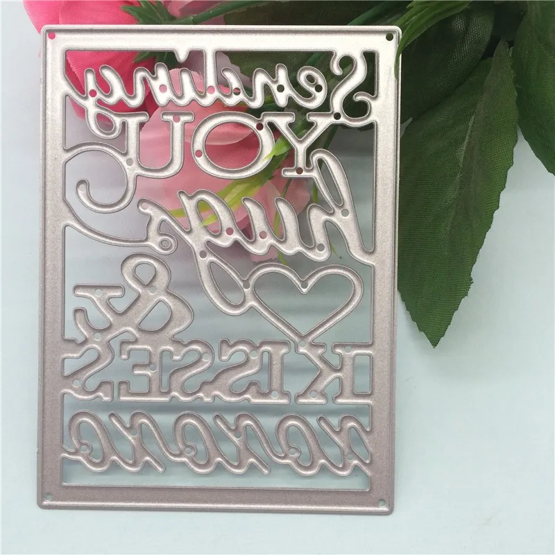 

Sending You Hugs Words Metal Cutting Dies Stencils for DIY Scrapbooking Photo Album Decorative Embossing DIY Paper Cards