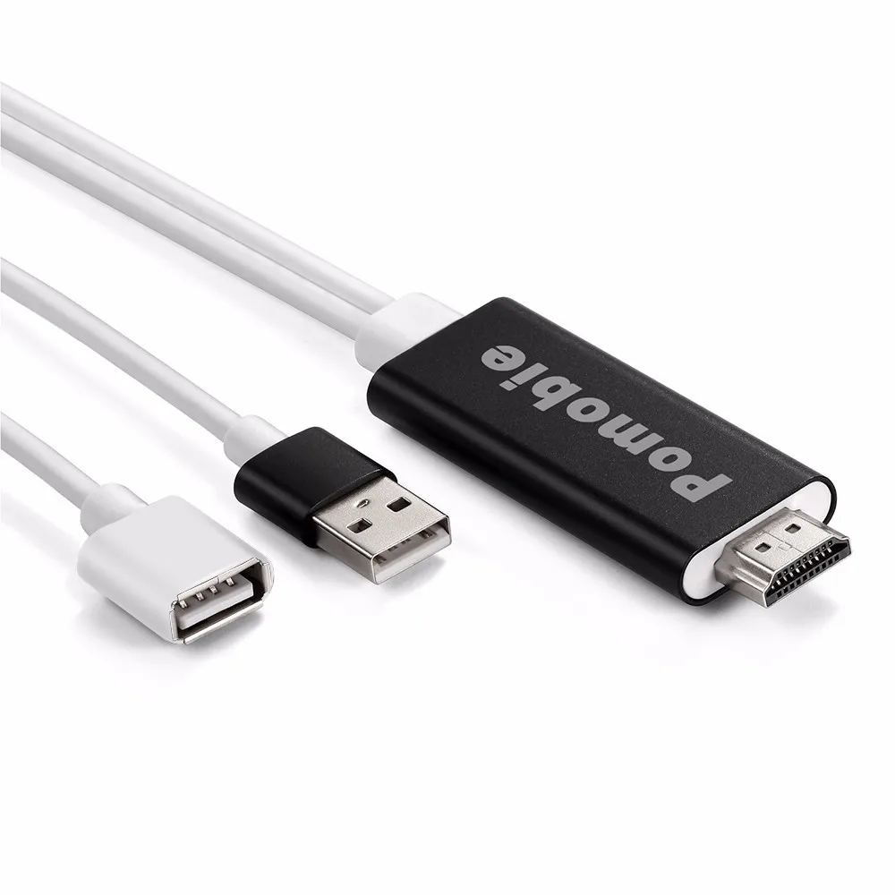 Pomobie Lightning to HDMI Adapter Plug and Play Lightning Digital AV to