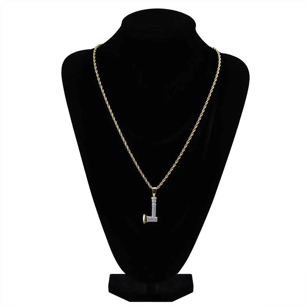 

Vintage Women Men Axe Pendant Twisted Chain Long Necklace Jewelry Gifts