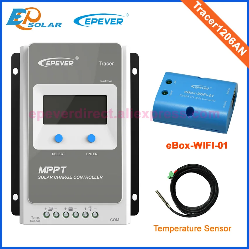 

24V Battery Charger 10A controller solar panel 12V 130W 24V 260W Solar mppt tracking controller Tracer1206AN 10A 10amps