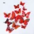 New style 12Pcs Double layer 3D Butterfly Wall Sticker on the wall Home Decor Butterflies for decoration Magnet Fridge stickers 15