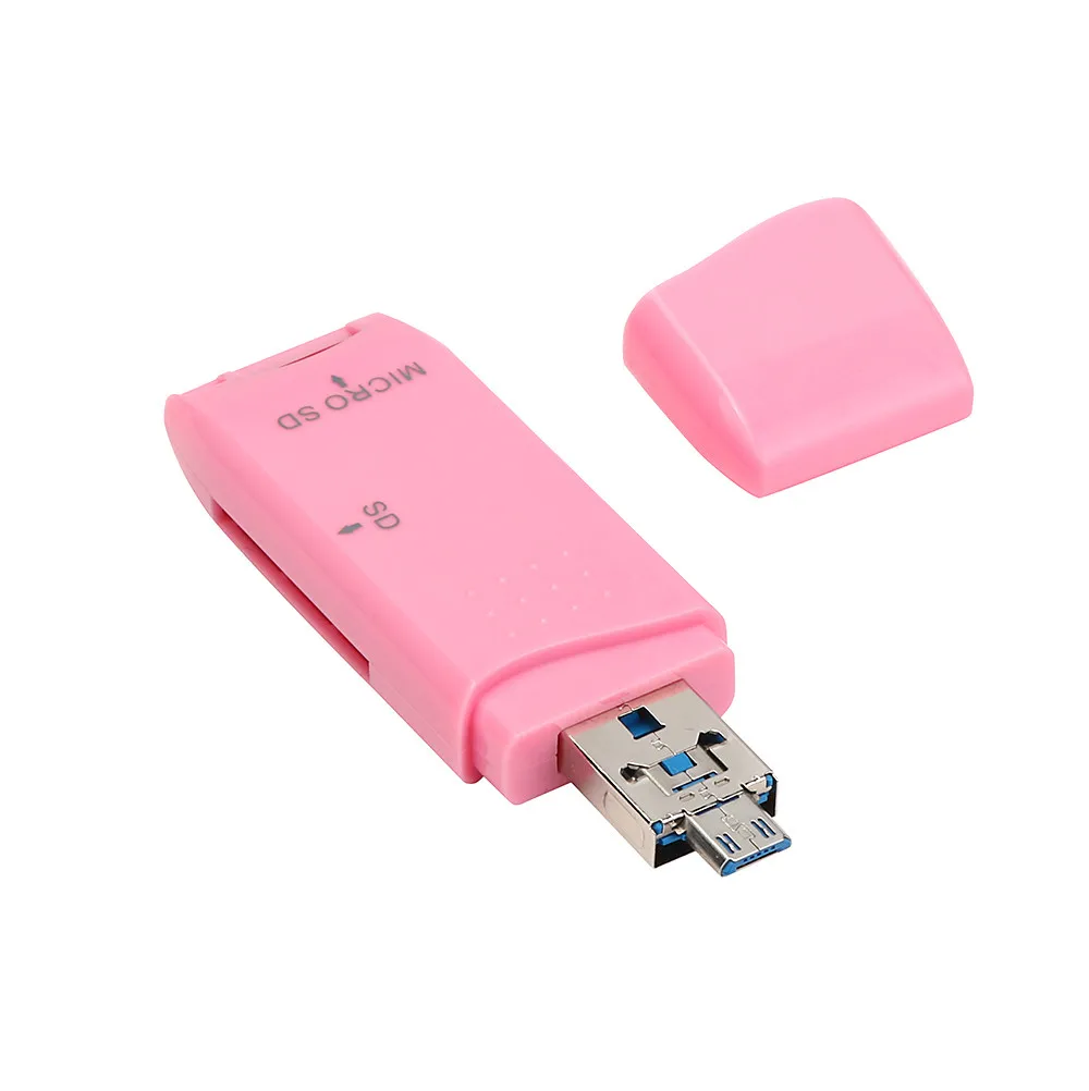 Mosunx цена завода Mini USB 2.0 + OTG Micro SD/SDXC TF Card Reader адаптер U диск 0307 Прямая доставка