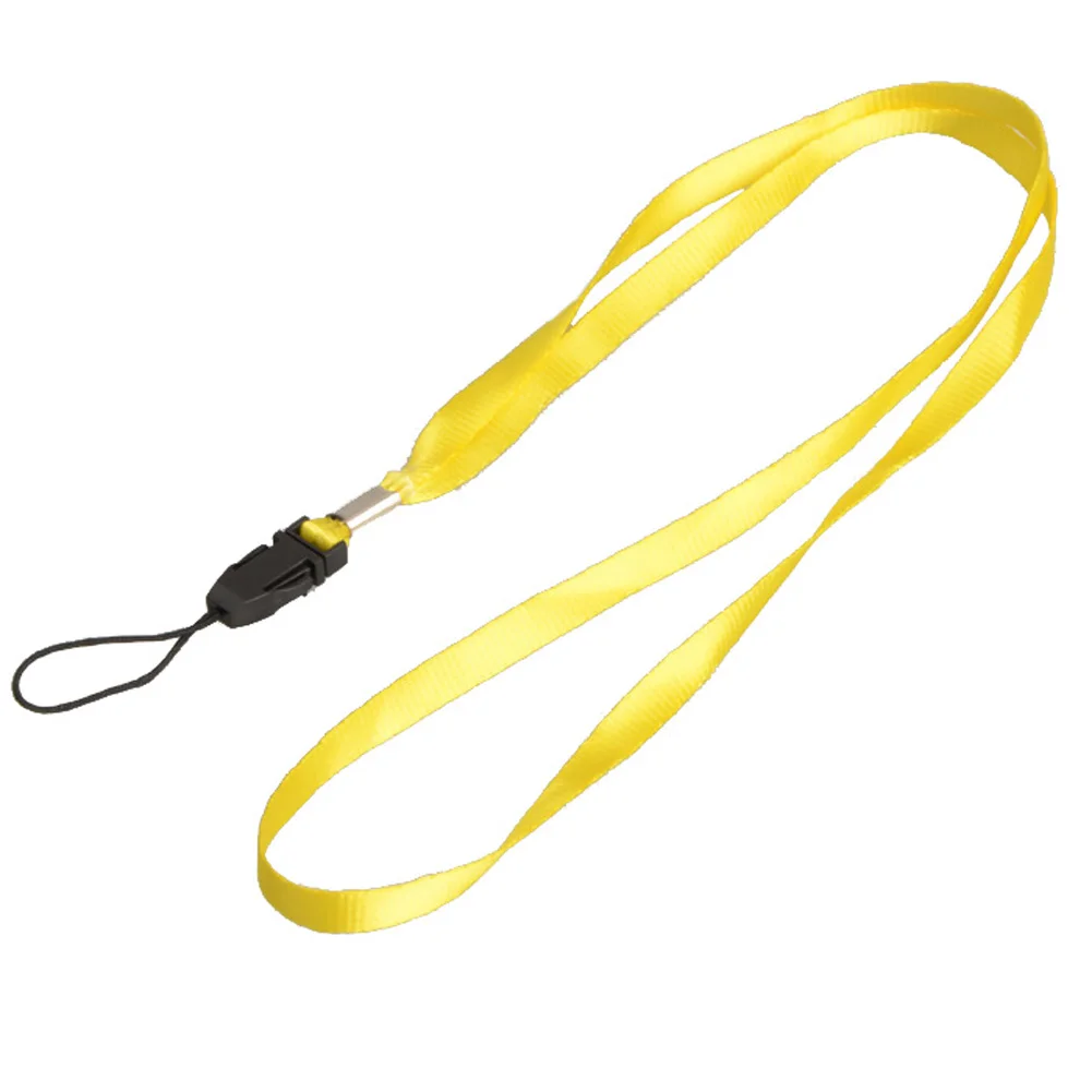 Ремешок для телефона на шею для удостоверения личности, значок для карты, ключ для спортзала/держатель USB для мобильного телефона, сделай сам, висячий шнур, Лариат, ремешок, Прямая поставка - Цвет: yellow