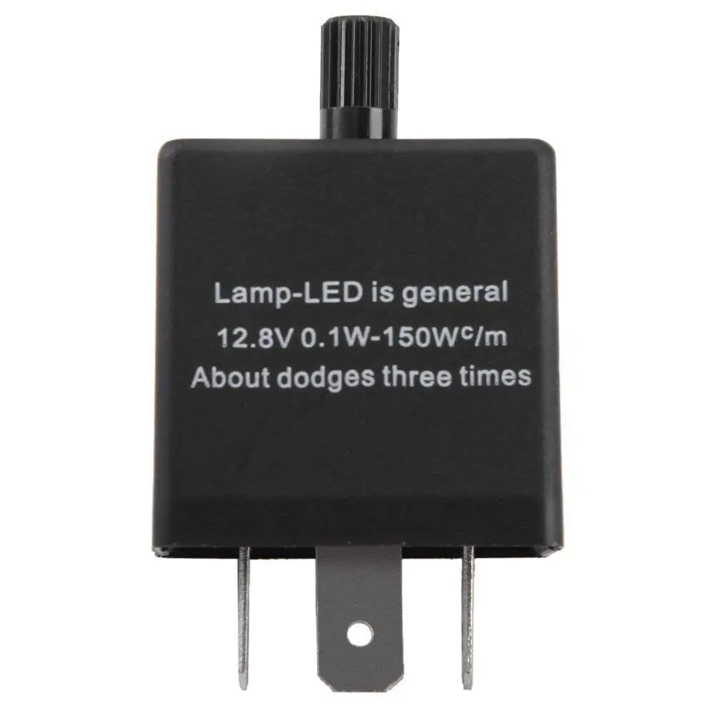 

NEW Electronic LED Flasher Relay for Car Turn Signal Blinker Light 3 Pin Adjustable