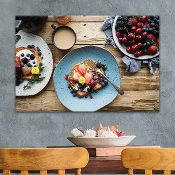 

Canvas Printed Poster Home Decoration 1 Pieces Fruit Bread Painting Hot Sale Wall Art Food Pictures Living Room Modular Framed