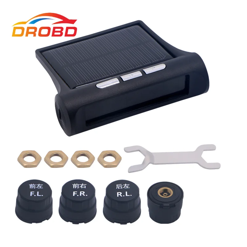 

2019 New VC611 Smart Car TPMS Tire Pressure Monitoring System with LCD Display IOS android Monitoring 4 Sensors for f