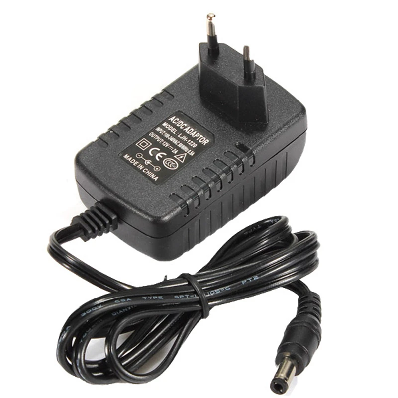 Черный адаптер питания EU / US AC 100 240V в DC 12V 2A|supply 12v|adapter gasadapter can |