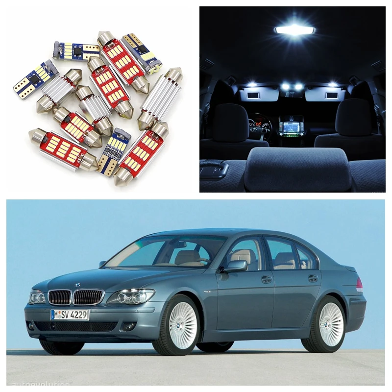 Комплект светодиодсветильник ламп для автомобиля 2006-2007 BMW серий 7 белые