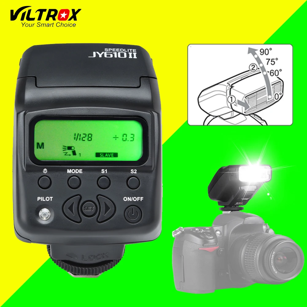 Universal On camera Mini Flash Speedlite Viltrox JY 610 II JY610II