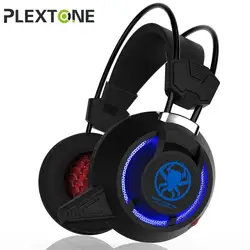 PLEXTONE компьютерные Проводные Игровые наушники игровая гарнитура над ухом casque gamer Игровые наушники светодио дный микрофоном Микрофон свет