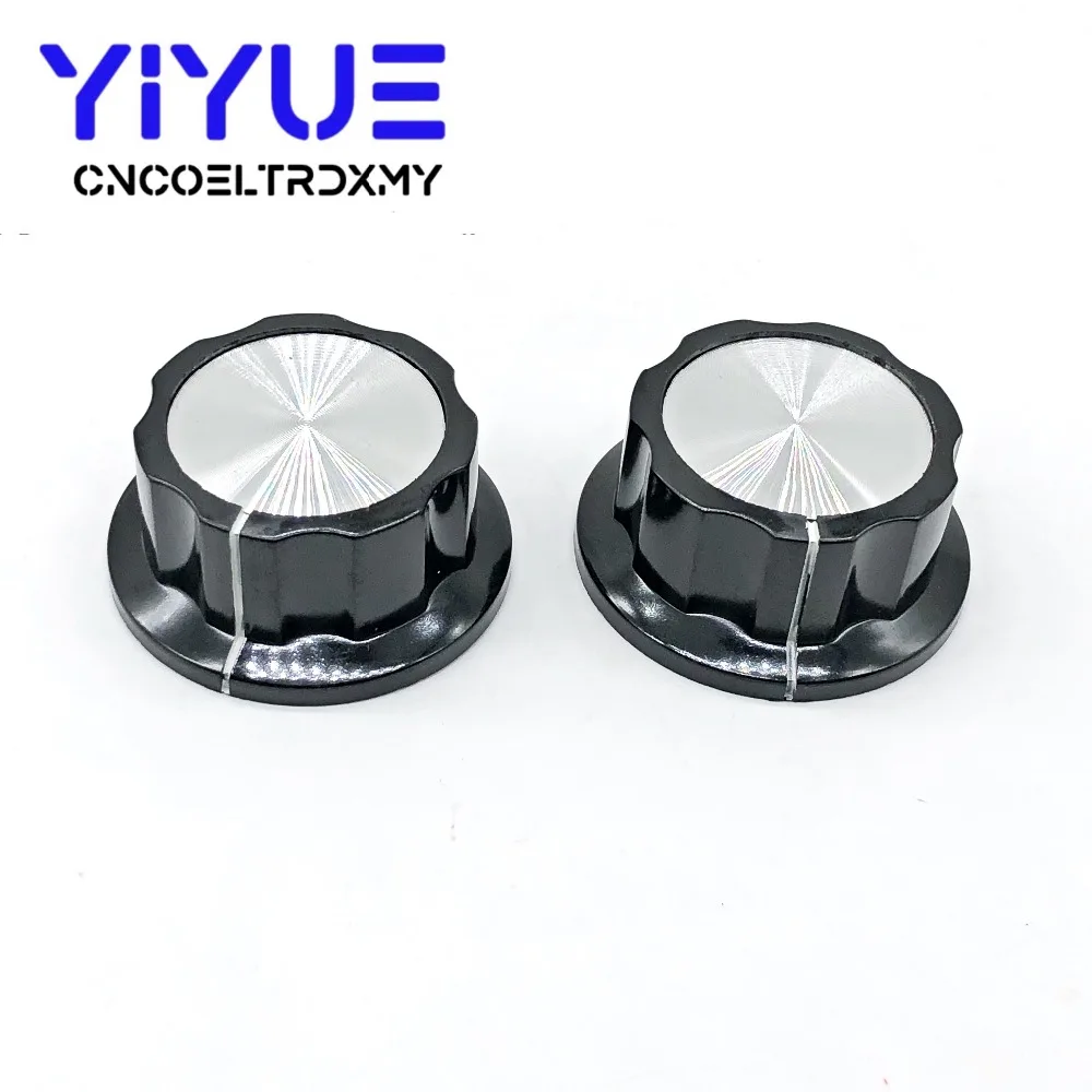 2pcs MF-A05 Potentiometer Knob Cap 6mm Shaft Hole Dia Rotary Switch Bakelite Knob for WHT118 WX050 (3)