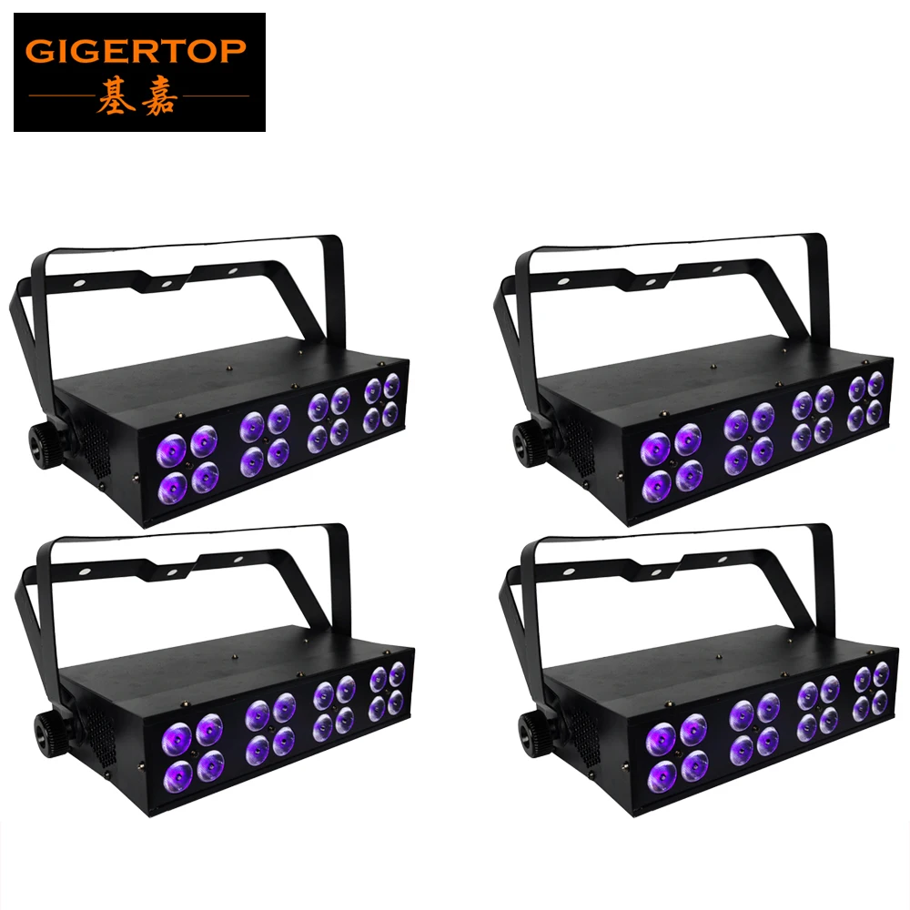 

Free Shipping 4PCS/Lot 16x3W Ultraviolet Black Light 50W UV LED Effect Bar Light DMX512 Control 5CH LED UV Stage Light 110V-240V