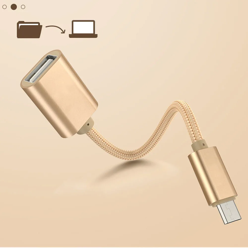 Креативный Портативный Micro-Usb Мужской к USB кабель адаптер OTG кабель синхронизации данных