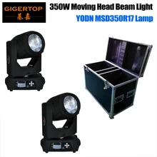 2в1 Дорожный Чехол 17R 350 Вт движущаяся головка луч светильник YODN R17 350 Вт лампа 16 граней/24 граней Призма линзы антибликовые линзы IP20