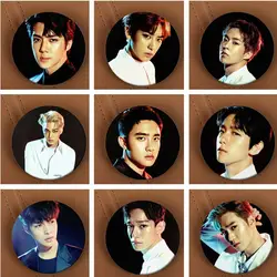 Ulzzang экзо NX действовать Монстр один альбом стиль брошь Harajuku медаль лежал SEHUN CHANYEOL baekhyun сделать Кай Сухо Чен KPOP K поп K-POP
