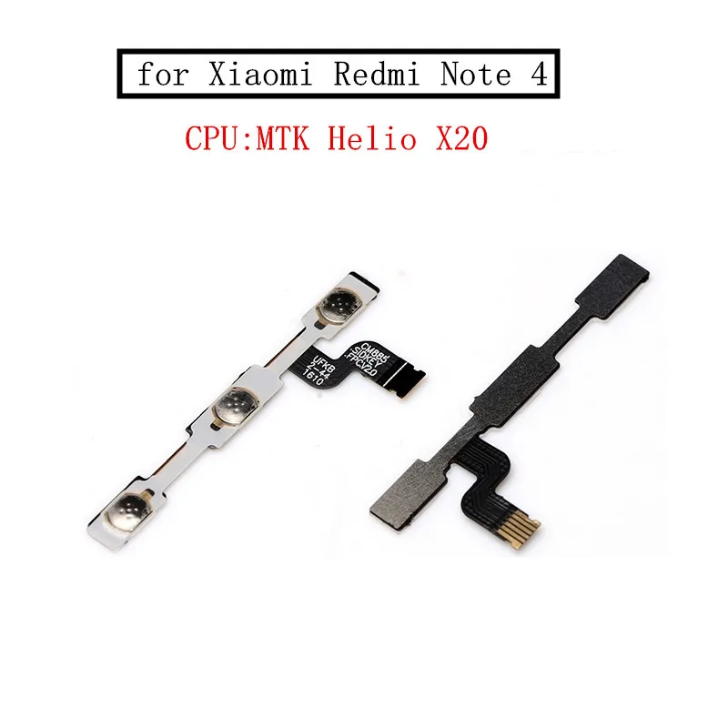

for Xiaomi Redmi Note 4 MTK Power Volume Side Key Button Flex Cable ON OFF Switch Flex Cable Replacement Repair Parts Test QC