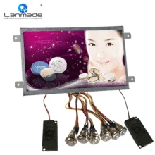 1280*800 открытая рамка 10 дюймов светодиодная Кнопка оптический выход Маленький цифровой экран ЖК рекламный плеер