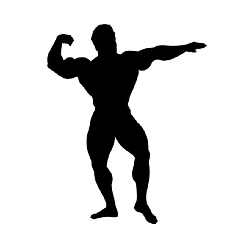 

12*15CM Bodybuilders Car Sticker Decals Gym Workout Motorcycle Car Window Decoration Stickers C2-0095