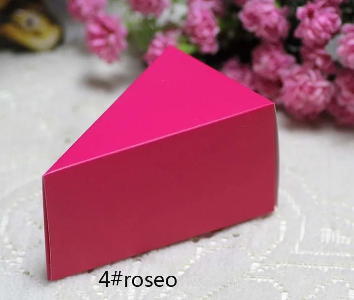 Коробка для конфет, бумажная упаковка для шоколада, Подарочная посылка для дня рождения, свадебной вечеринки, декоративные принадлежности, сделай сам, маленький торт для душа - Цвет: 4 roseo