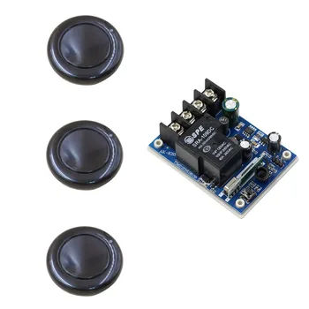 

DC 12V-48V RF Wireless Remote Control Switch Radio Control Switches 1CH 40A Relay Module Receiver With Black Transmitter