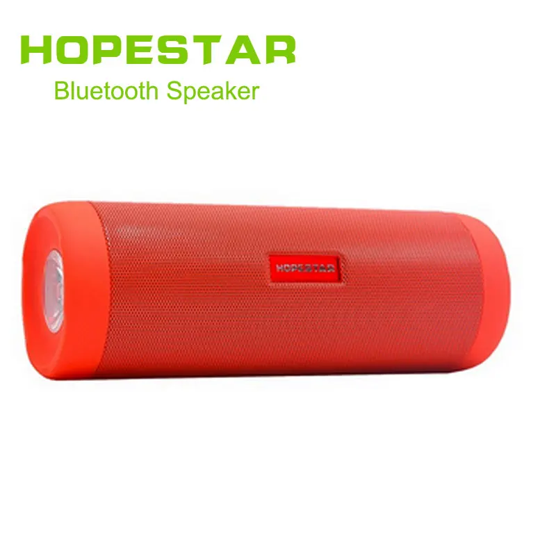 HOPESTAR Bluetooth на открытом воздухе динамик беспроводной портативный сабвуфер велосипед Водонепроницаемый поддержка TF FM Xiaomi с внешним аккумулятором фонарик - Цвет: red without box