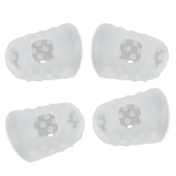 

4pcs New Soft Silicone Guitar Thumb Finger Picks Protector Fingertips (Transparent M)