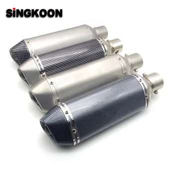 

For suzuki gsr 600 benelli trk 502 Yamaha nmax 51mm Motorcycle Exhaust Pipe Moto GP Escape Exhaust Scooter Sport Exhaust