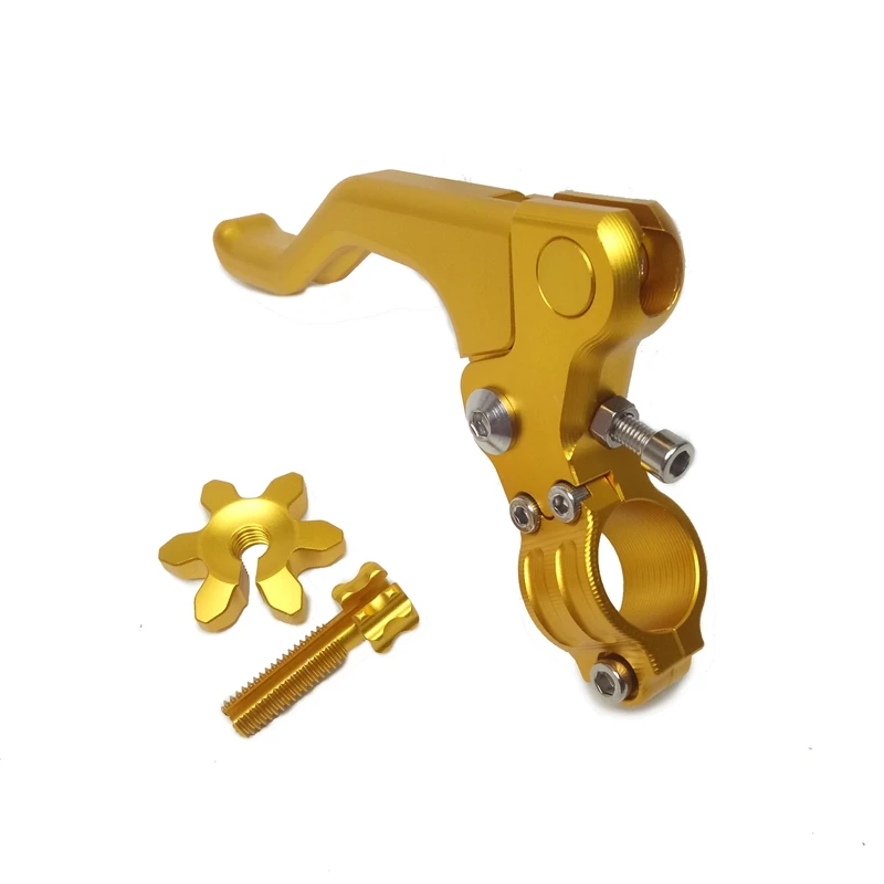 100% Brand New Motorcycle CNC Short Stunt Clutch Lever for Kawasaki for Suzuki For Honda for Yamaha Black Blue Red Gold (1)
