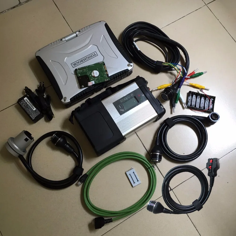 Супер mb star c5 sd connect с sd Подключение программного обеспечения,05 hdd включая toughbook CF-19 ноутбук dhl готов к использованию