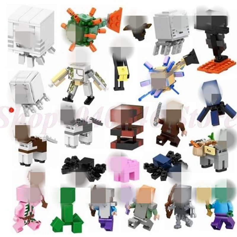 

Legoing Minecraft Figures Block My World Zombie Steve Wither Toy Model Action Figure Toy For Children Minecraft Legoings Block