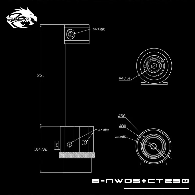 Bykski B-NWD5+ CT PWM водяное охлаждение 18 Вт 1100л/ч D5 насос Наборы резервуар для воды комбинированные варианты нескольких цветов