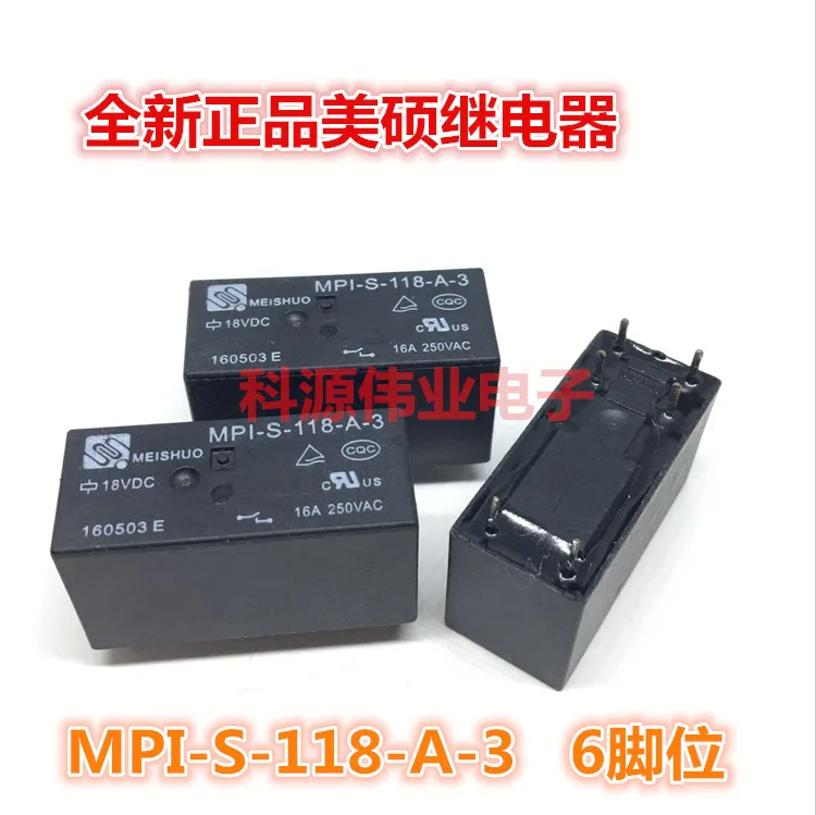 

MPI-S-118-A-3 18VDC 6PIN Relay