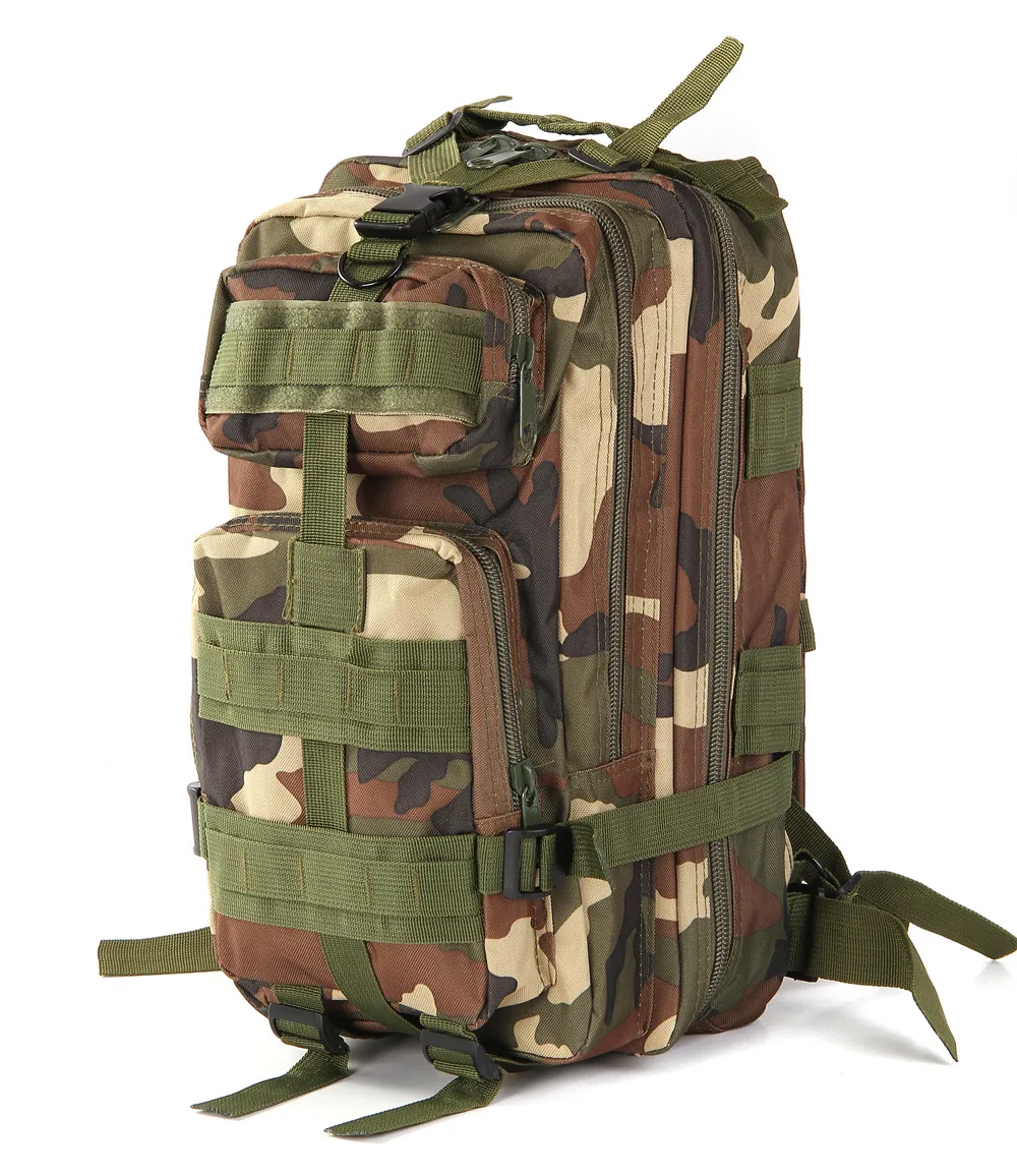 

30L Camouflage Military Tactical Assault Backpack Army Molle Waterproof Bug Out Bag for Outdoor Hiking Camping Hunting Rucksack