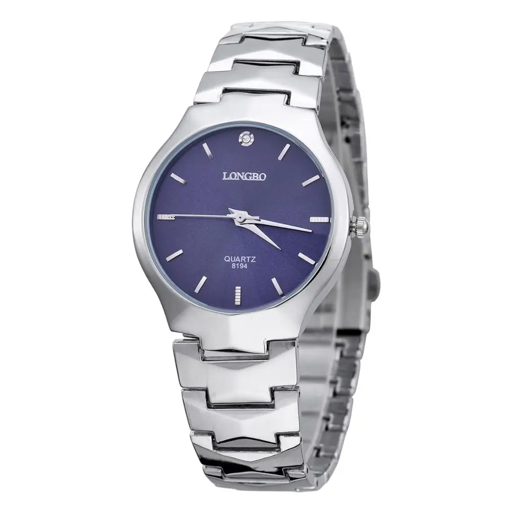 LONGBO бренд для мужчин для женщин Краткое повседневное кристалл кварца наручные часы Элитный бренд кварцевые часы Relogio Feminino Montre Femme 8194