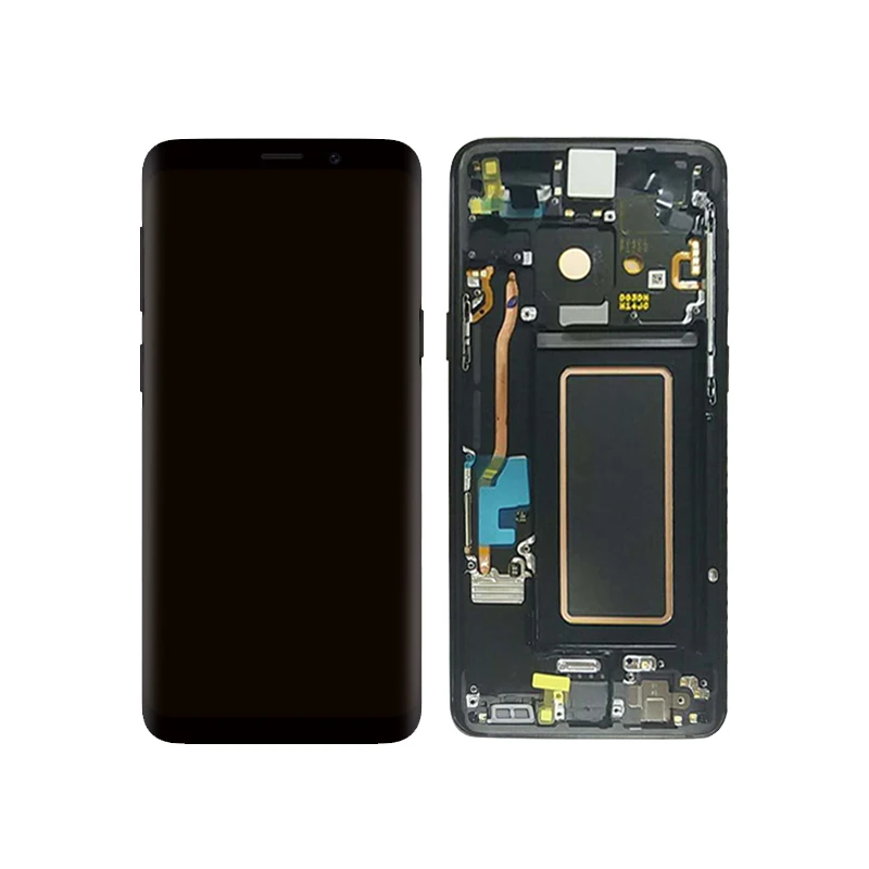 ЖК-дисплей с сенсорным экраном дигитайзер панель в сборе для samsung Galaxy S9 G9600 ЖК с рамкой