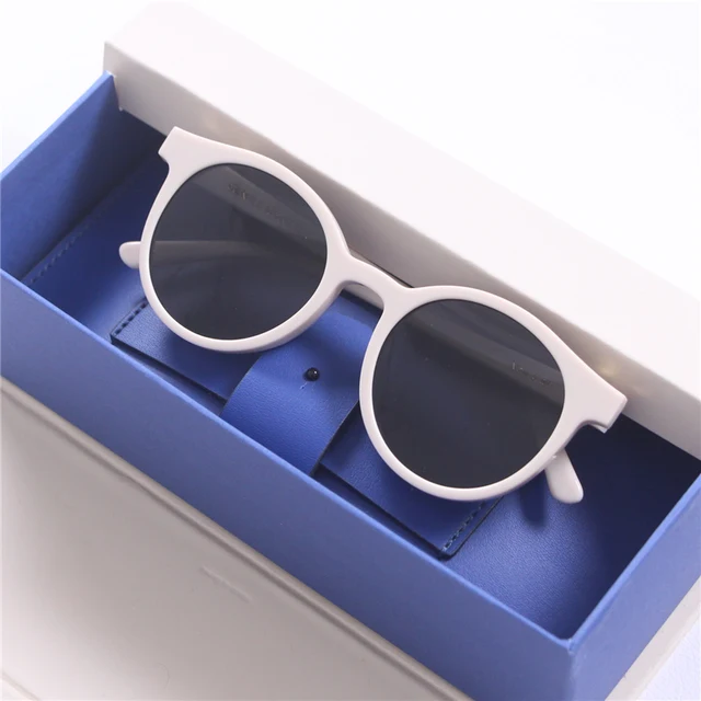 $US $36.10 2019 Fashion Round Vintage Sunglasses Women Men GENTLE Brand Design Sun Glasses Unisex Plastic Whit