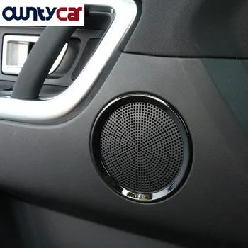 

Newest Gloss Black Style ABS Door Speaker Ring Trim Car Accessories For Land Rover Discovery Sport 15-17 Car-Styling Auto Parts