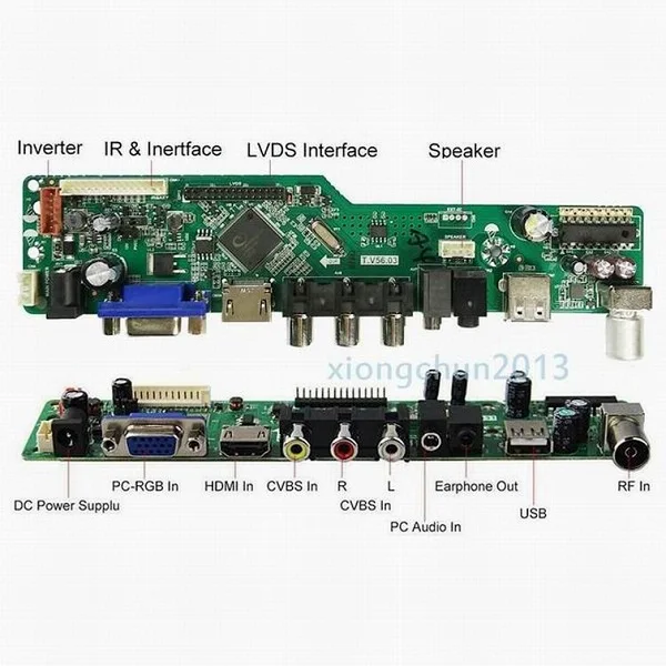 1 CCFL лампы USB lcd светодиодный аудио VGA HDMI AV набор для телевизора контроллер драйвер платы DIY для M141NWW1 1280X800 14," панель монитора