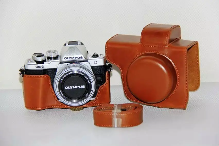 Фонарь для камеры чехол с ремешком Olympus EM10 Mark I/II/III 14 42 мм|camera bag|camera bag caseleather camera |