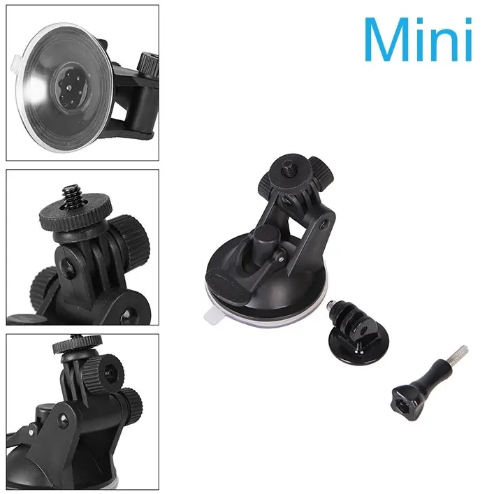 Mini Action Camera Suction Cup for GoPro Hero 7 5 6 4 Sony SJCAM SJ7 Yi 4K H9 Go Pro 7 Mount Window Glass Sucker Accessory 6