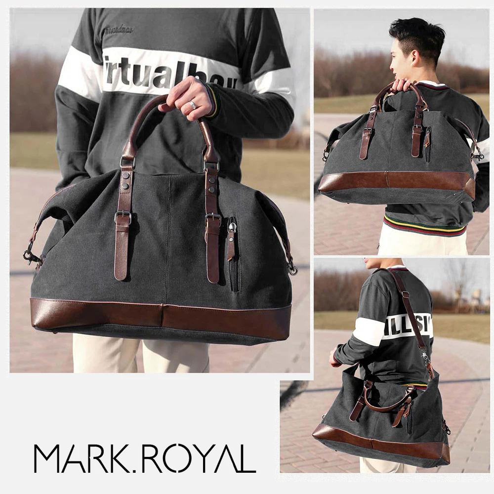 MARKROYAL, мужская спортивная сумка, холщовые сумки, сумки для путешествий, большая вместительность, сумка для багажа, сумки для отдыха, сумки на плечо с защитой от порезов
