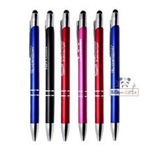 Компания новогодние подарки сенсорные Стилус ручки для сотрудников и клиентов на заказ Печать с вашими благодарными словами и логотипом компании/электронная почта