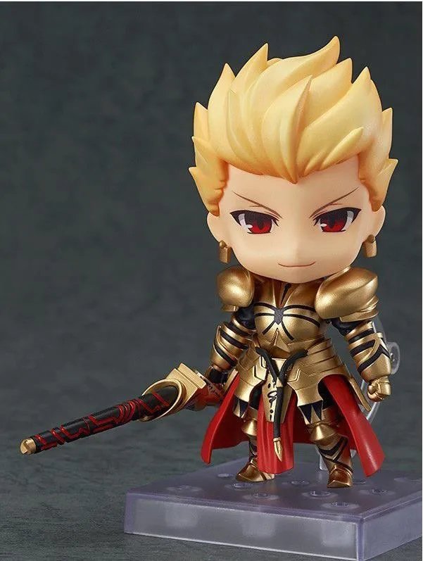 Huong Аниме Фигурка 10 см Nendoroid Fate Stay Night Gilgamesh версия#410 ПВХ фигурка Коллекционная модель