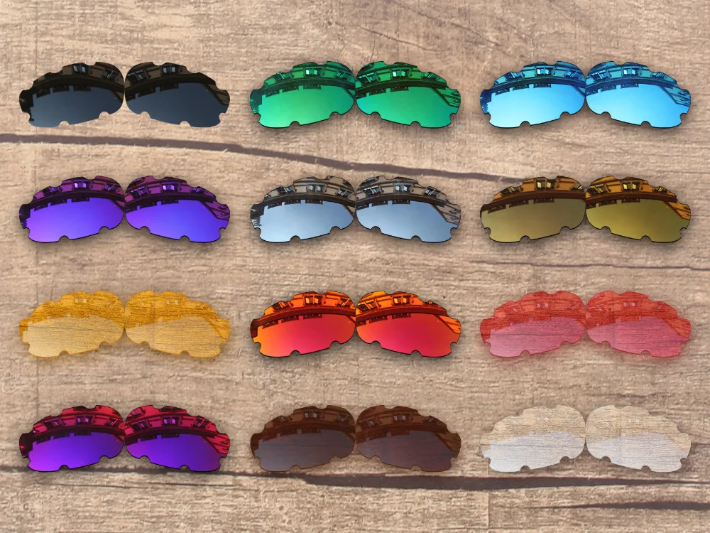 

Vonxyz 20+ Color Choices Polarized Replacement Lenses for-Oakley Split Jacket Vented Frame